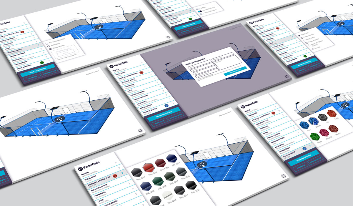 configurador online de pistas PadelGalis