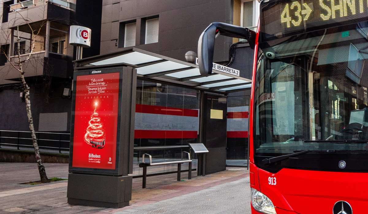 Campaña navideña para Bilbobus